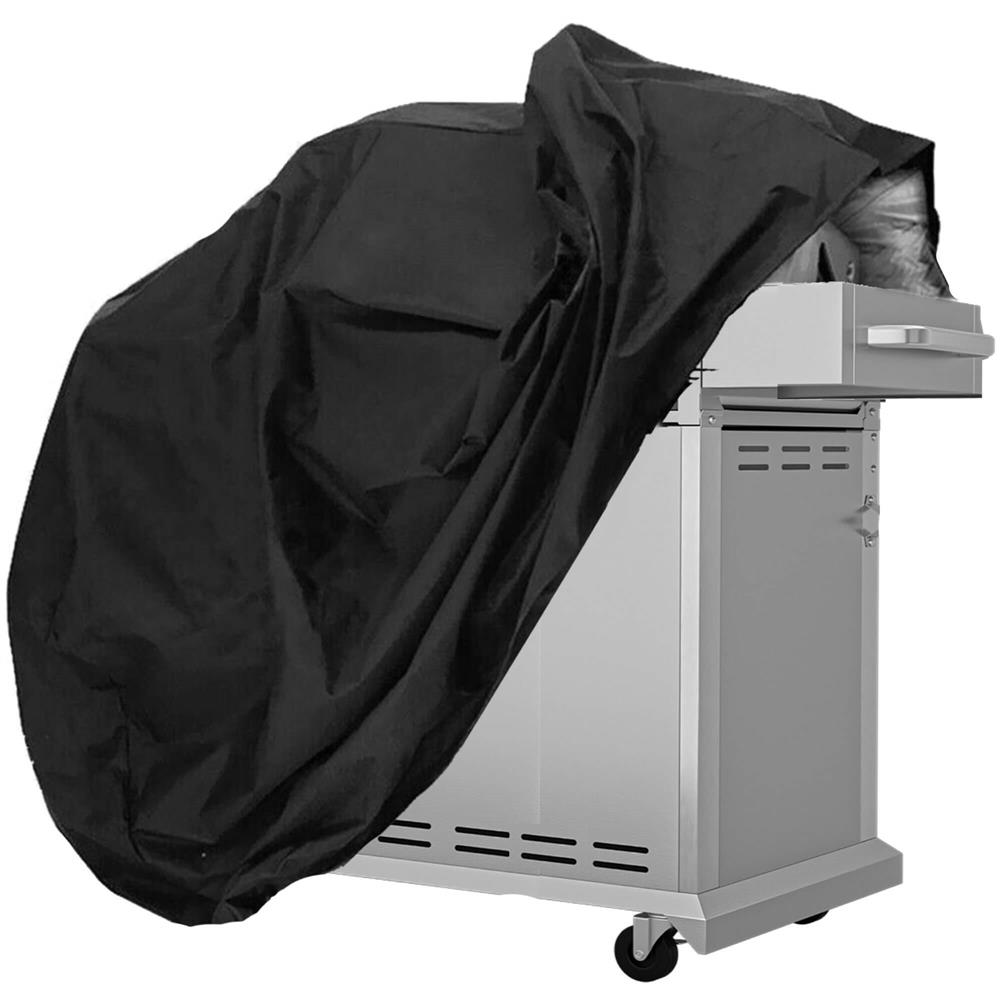 Husa de protectie pentru gratar, tesatura oxford impermeabila, protectie UV, 100x66x80 cm, negru - imagine 7