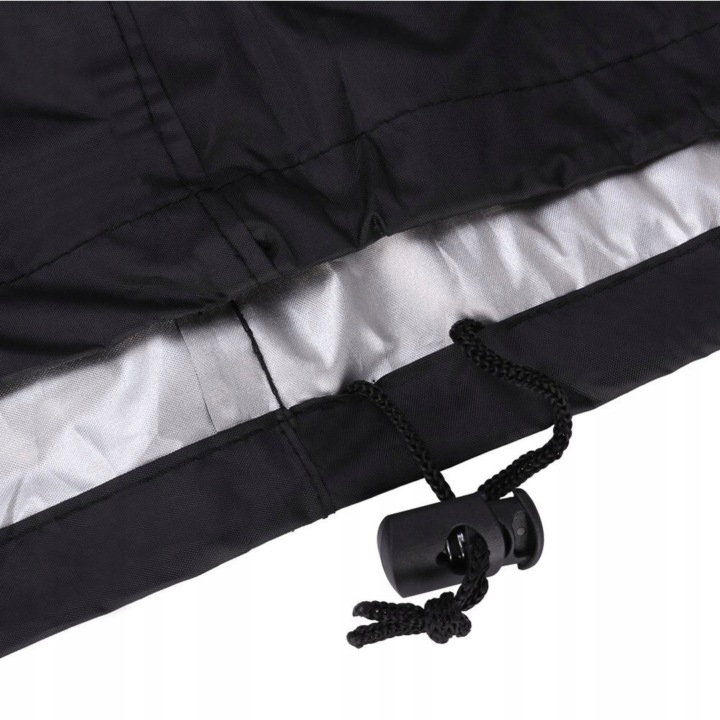 Husa de protectie pentru gratar, tesatura oxford impermeabila, protectie UV, 145x61x117 cm, negru - imagine 6