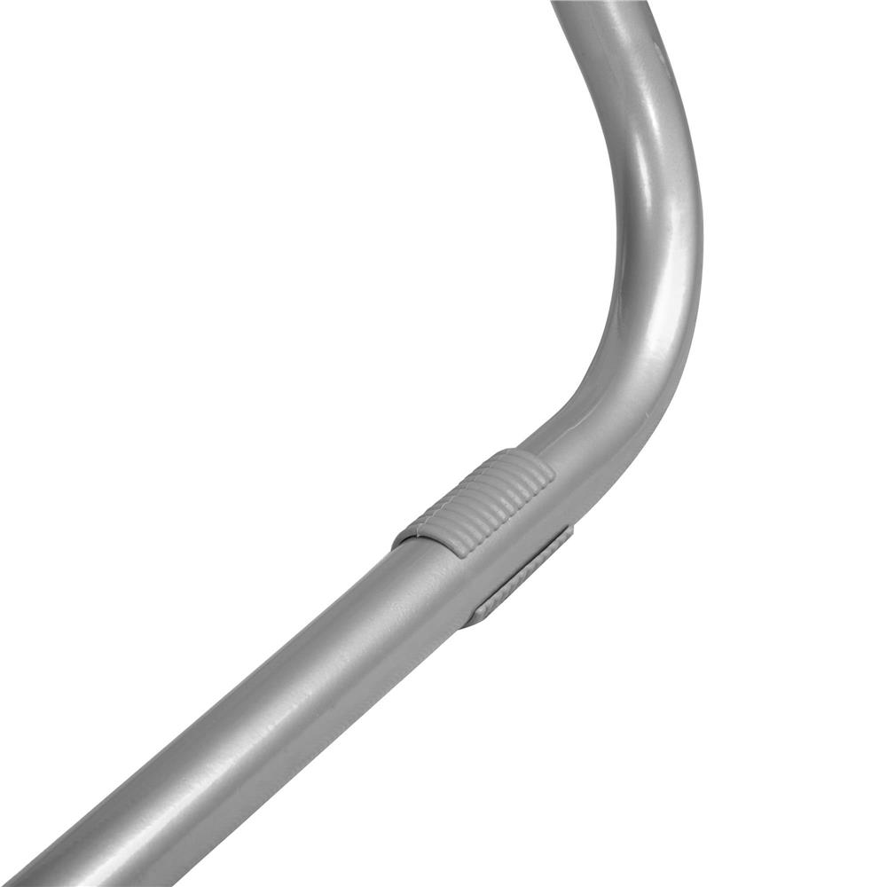 Sezlong pliabil Zero Gravity cu sezut din textilene, capacitate 120 kg, 60x185x96 cm, gri deschis - imagine 10
