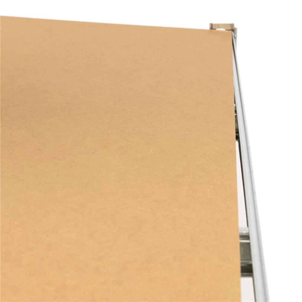 Raft metalic de depozitare cu 5 polite reglabile MDF, structura zincata, capacitate 1000 kg, 120x45x205 cm, gri - imagine 17