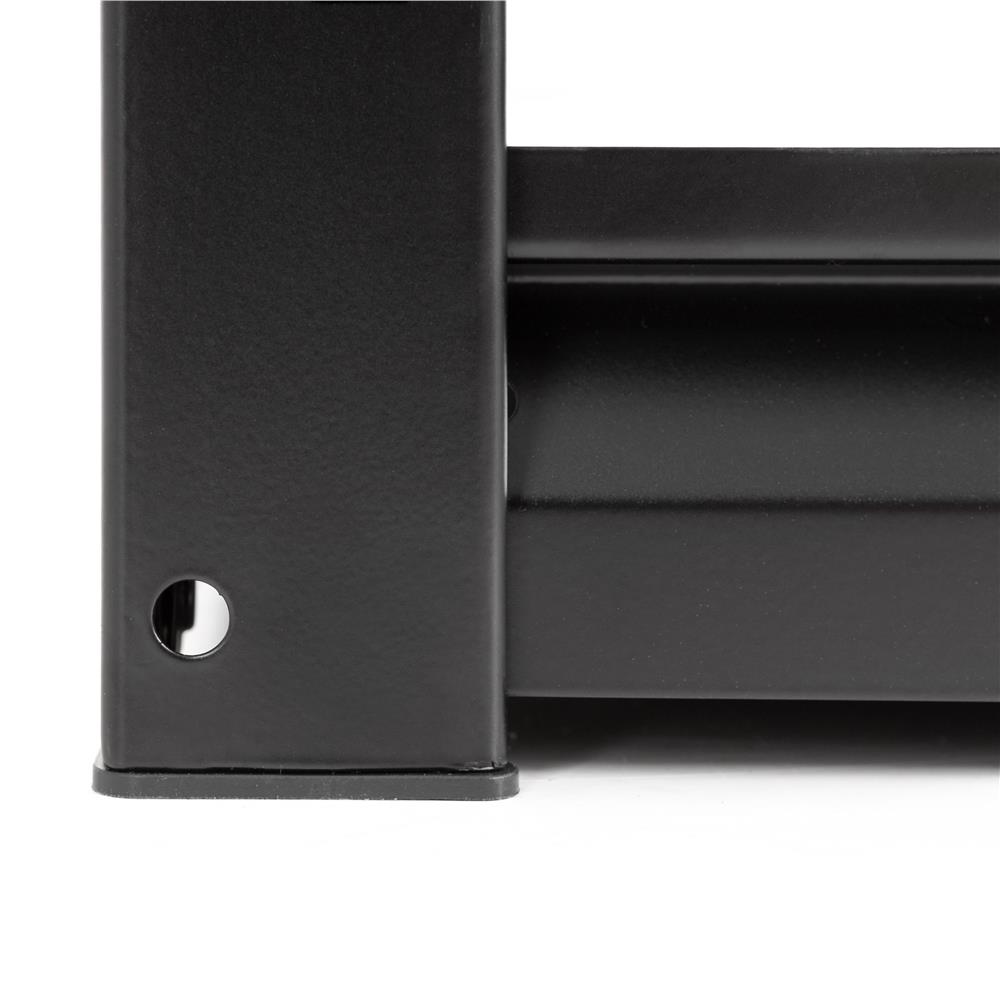 Raft metalic de depozitare cu 5 polite reglabile MDF, capacitate 750 kg, 120x40x200 cm, negru - imagine 12