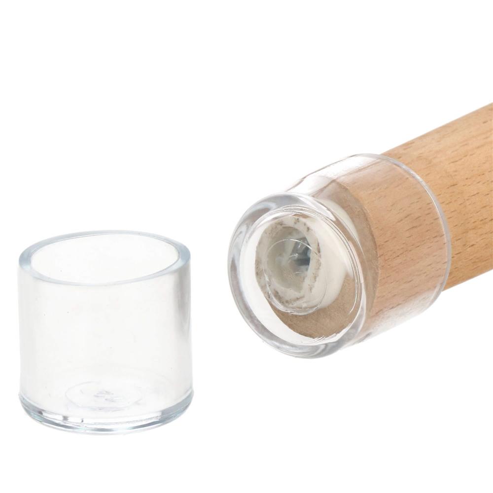 Set 16 protectii pentru picioare de mobilier, silicon PVC, Ø18 mm, transparent - imagine 15
