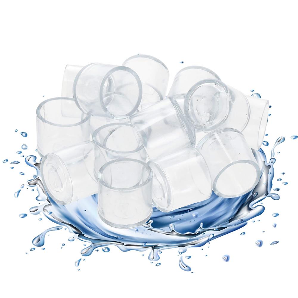Set 16 protectii pentru picioare de mobilier, silicon PVC, Ø18 mm, transparent - imagine 18