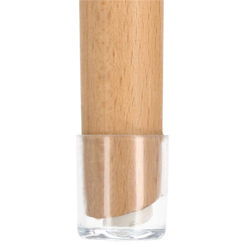 Set 16 protectii pentru picioare de mobilier, silicon PVC, Ø18 mm, transparent - imagine 3