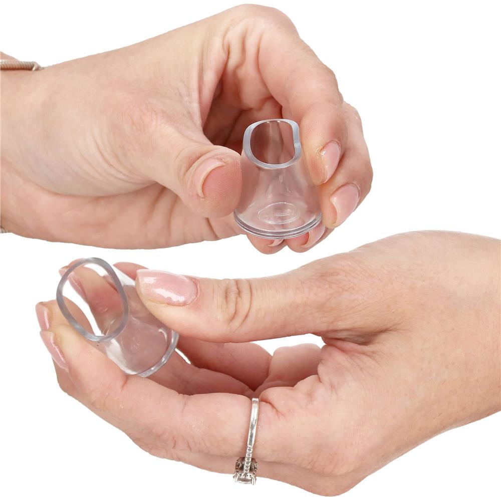 Set 16 protectii pentru picioare de mobilier, silicon PVC, Ø18 mm, transparent - imagine 24