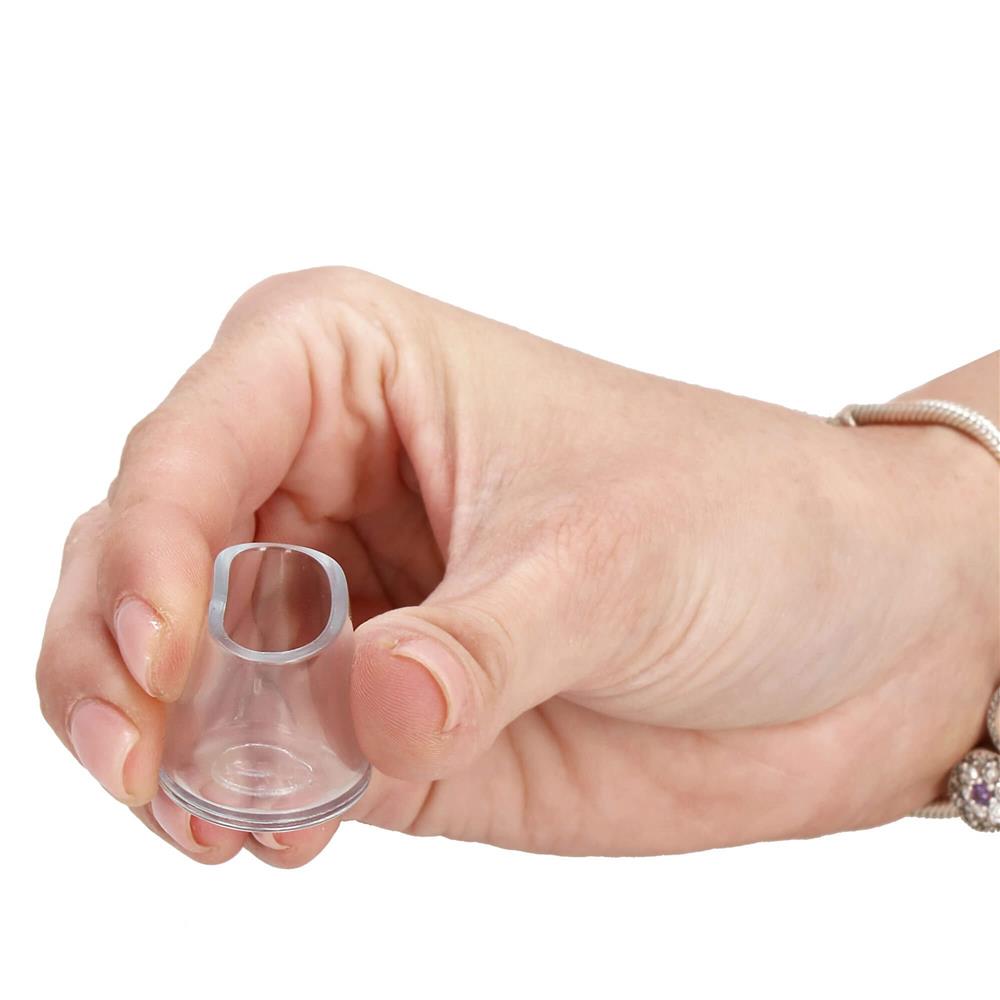 Set 16 protectii pentru picioare de mobilier, silicon PVC, Ø18 mm, transparent - imagine 9