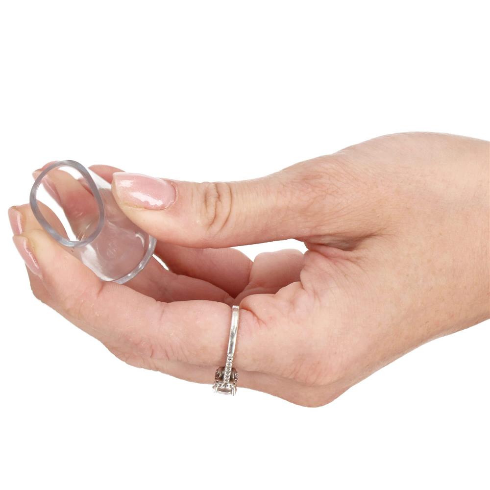 Set 16 protectii pentru picioare de mobilier, silicon PVC, Ø18 mm, transparent - imagine 17