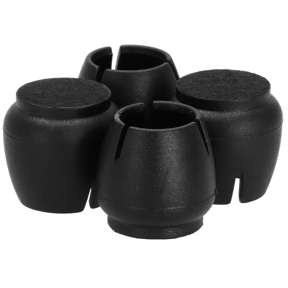 Set 16 protectii pentru picioare de mobilier cu baza din fetru, Ø17-21 mm, negru - imagine 30