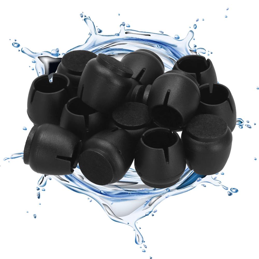 Set 16 protectii pentru picioare de mobilier cu baza din fetru, Ø17-21 mm, negru - imagine 32