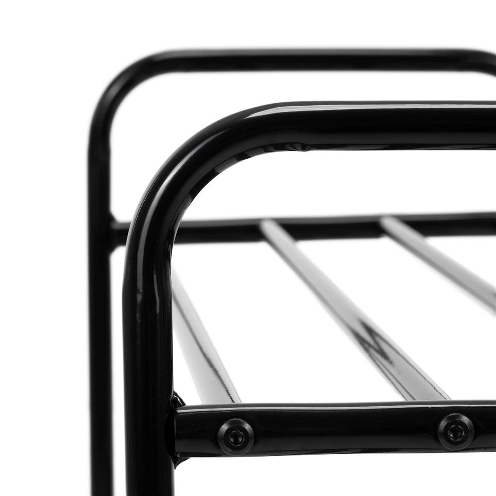 Raft metalic pentru pantofi cu 3 niveluri, capacitate 15 kg, 66x28x53 cm, negru - imagine 10