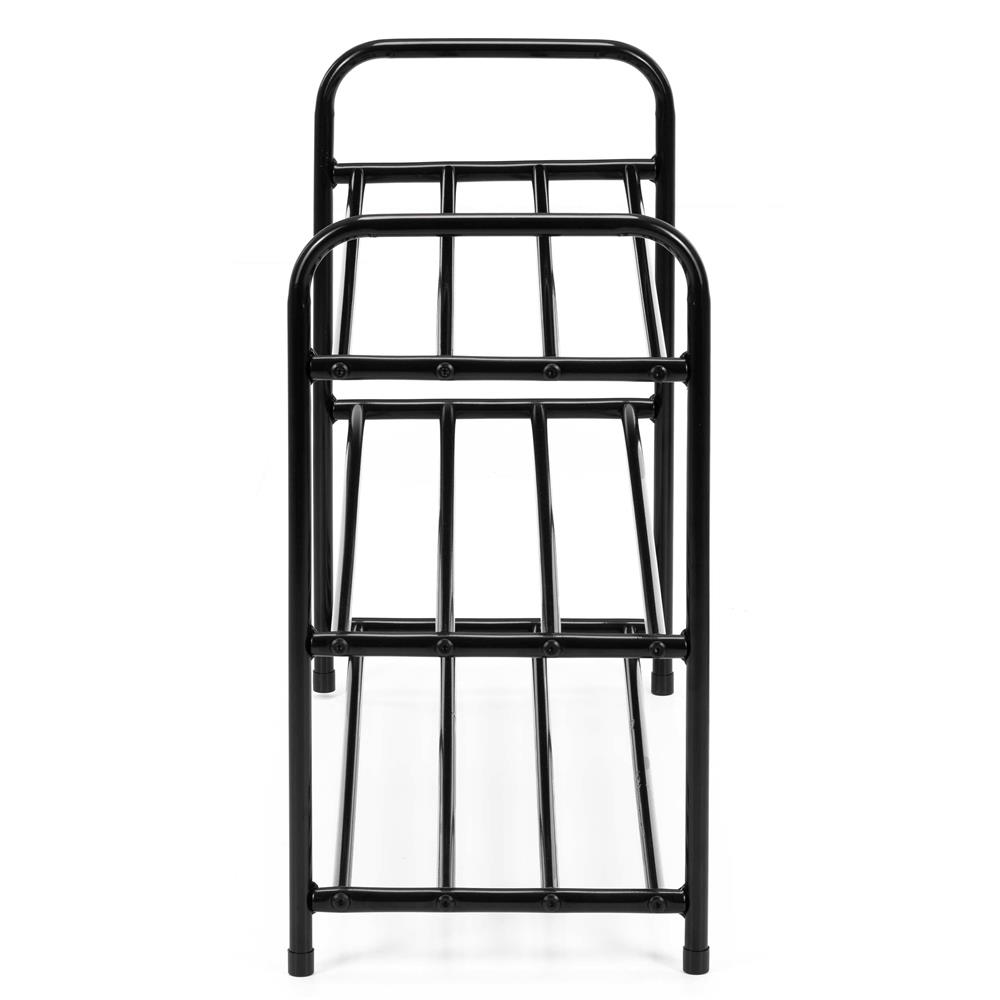 Raft metalic pentru pantofi cu 3 niveluri, capacitate 15 kg, 66x28x53 cm, negru - imagine 11