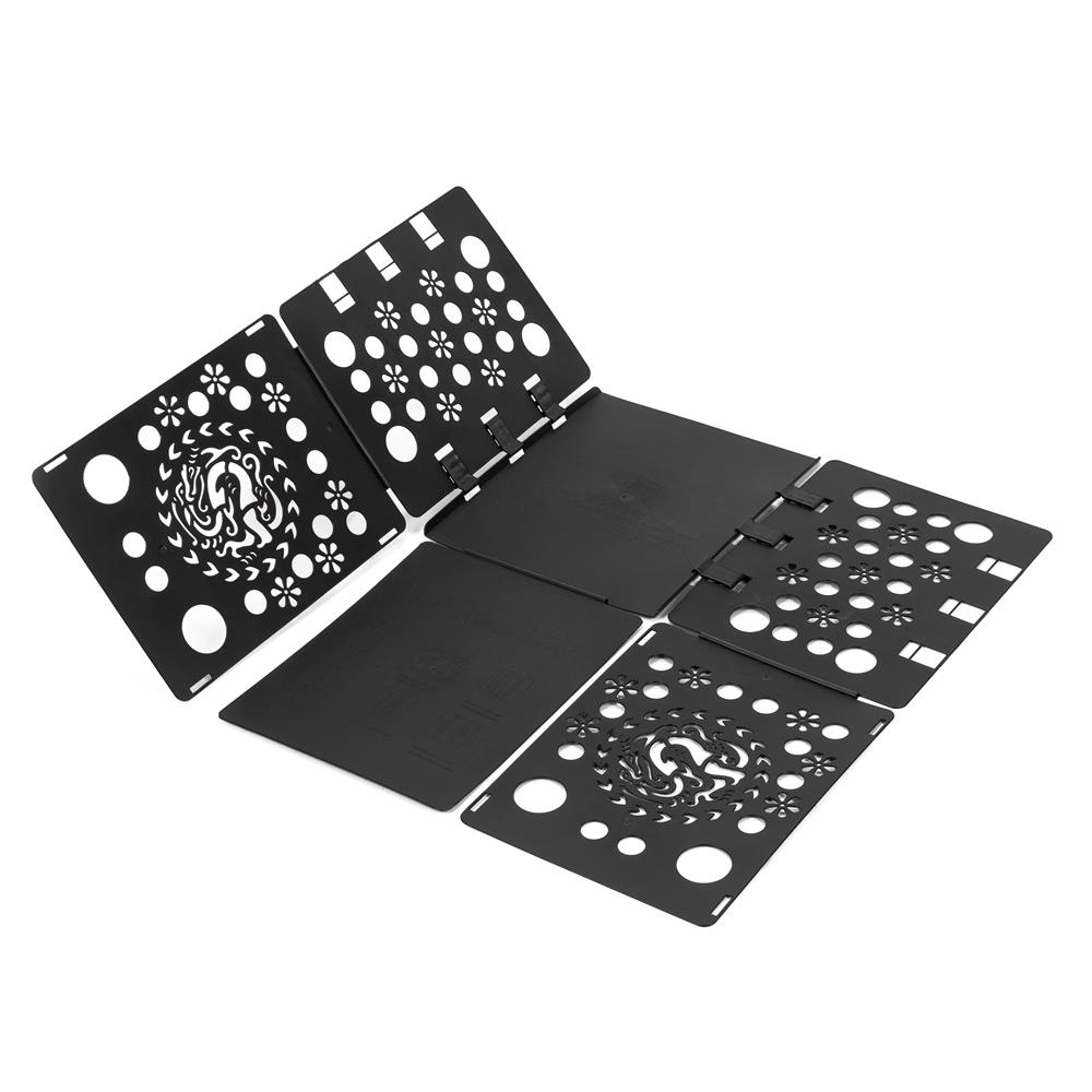 Placa pliabila pentru impaturit haine rapid, versatila pentru toate tipurile de imbracaminte, 68x57 cm, negru - imagine 18