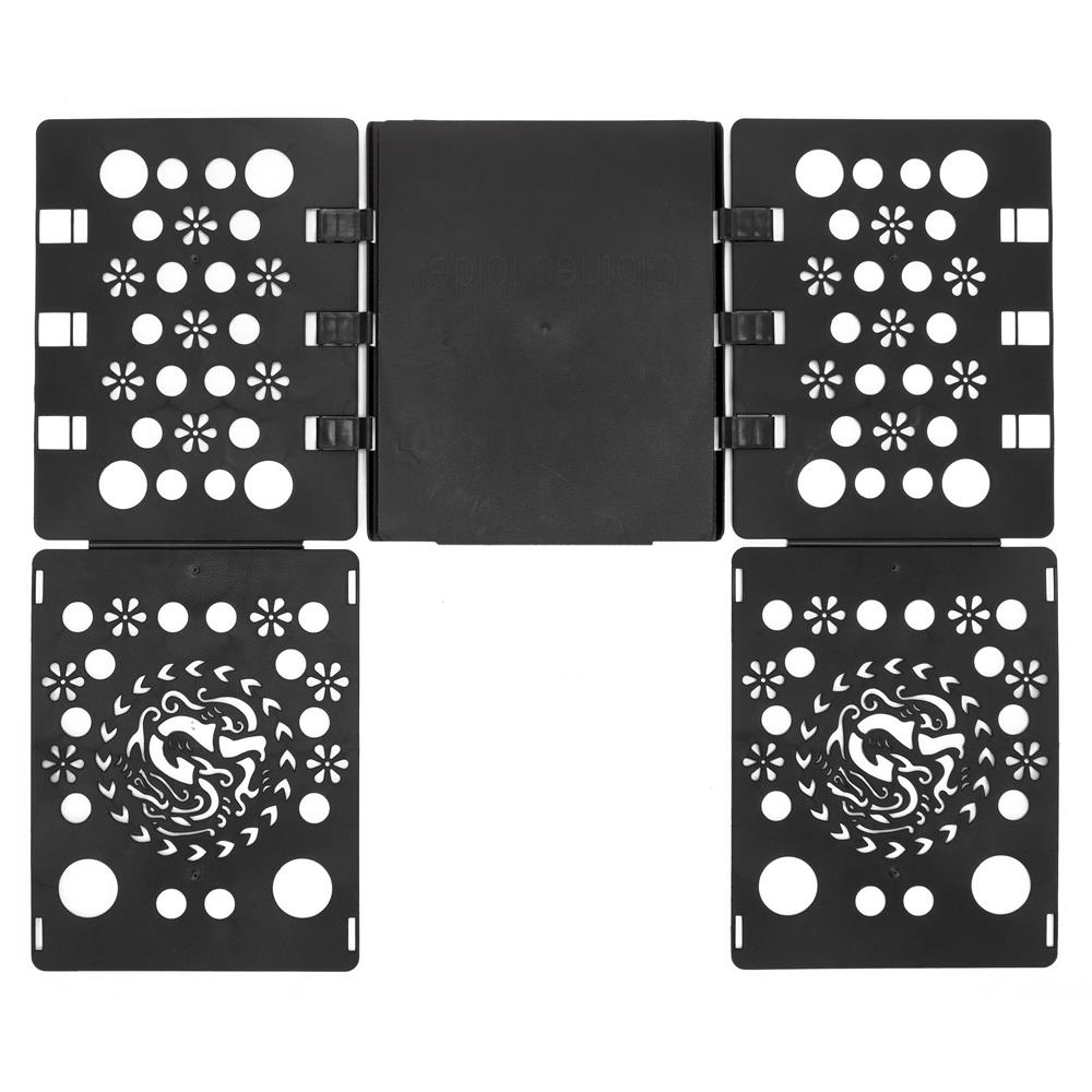 Placa pliabila pentru impaturit haine rapid, versatila pentru toate tipurile de imbracaminte, 68x57 cm, negru - imagine 9