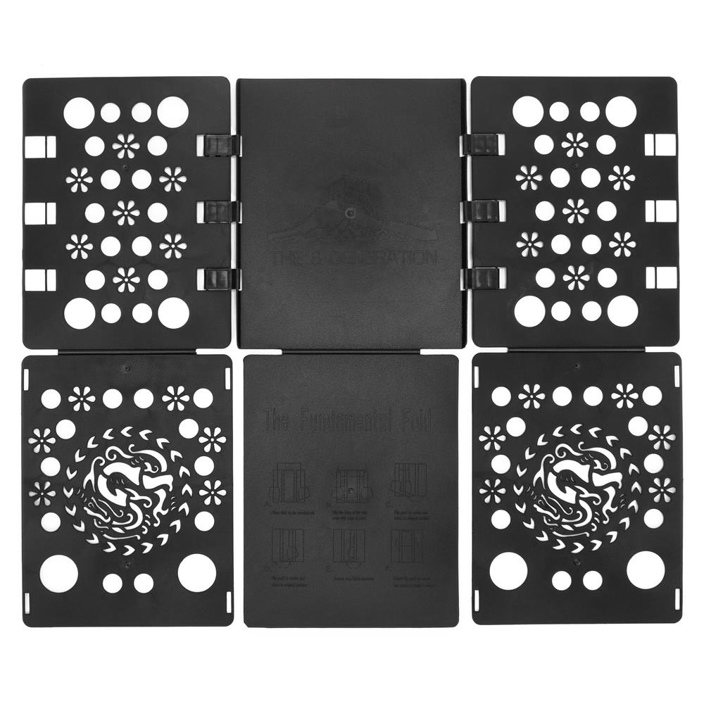 Placa pliabila pentru impaturit haine rapid, versatila pentru toate tipurile de imbracaminte, 68x57 cm, negru - imagine 24