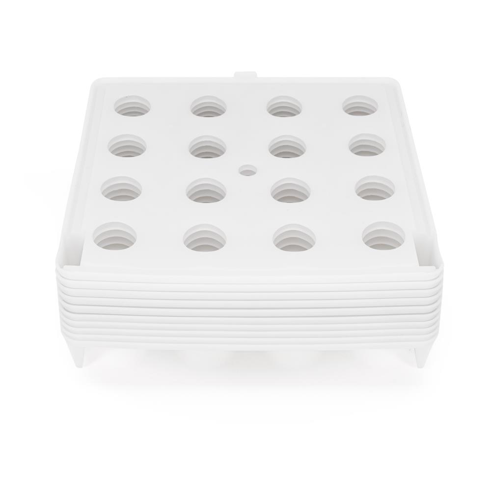 Set 10 organizatoare pentru separare si depozitare haine, stivuibile, 26x32 cm, alb - imagine 6