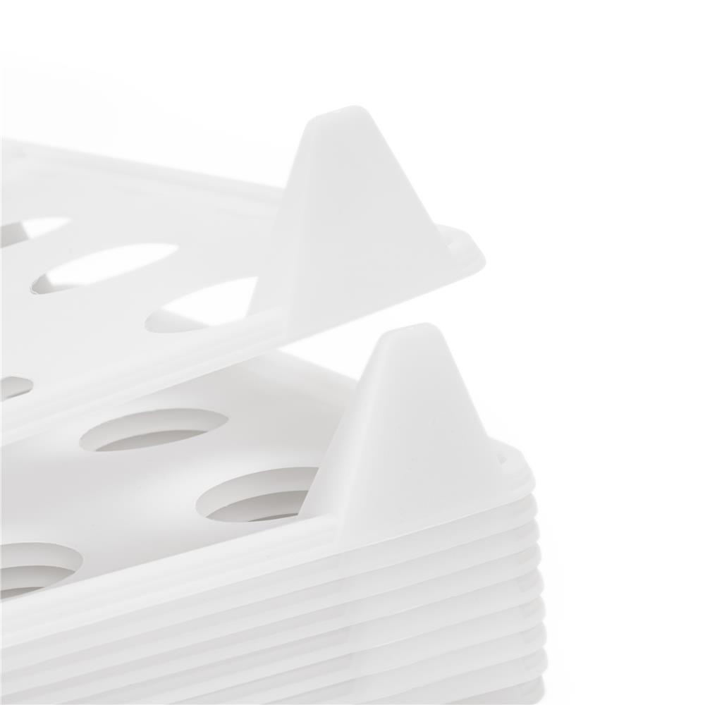 Set 10 organizatoare pentru separare si depozitare haine, stivuibile, 26x32 cm, alb - imagine 9
