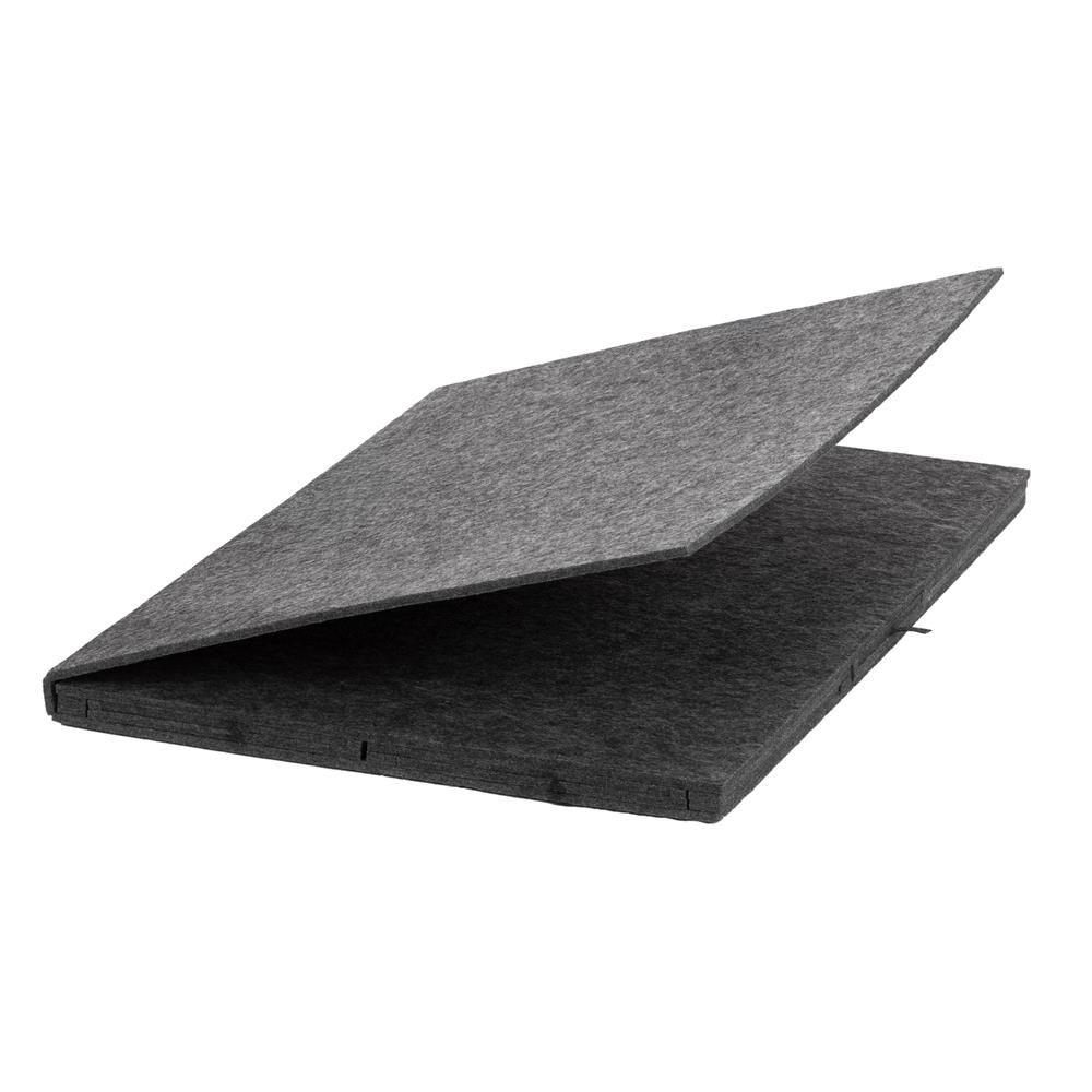 Tabla pentru organizare puzzle cu 6 sertare si capac, pliabila, din fetru, pana la 1500 piese, 77x52 cm, gri - imagine 13