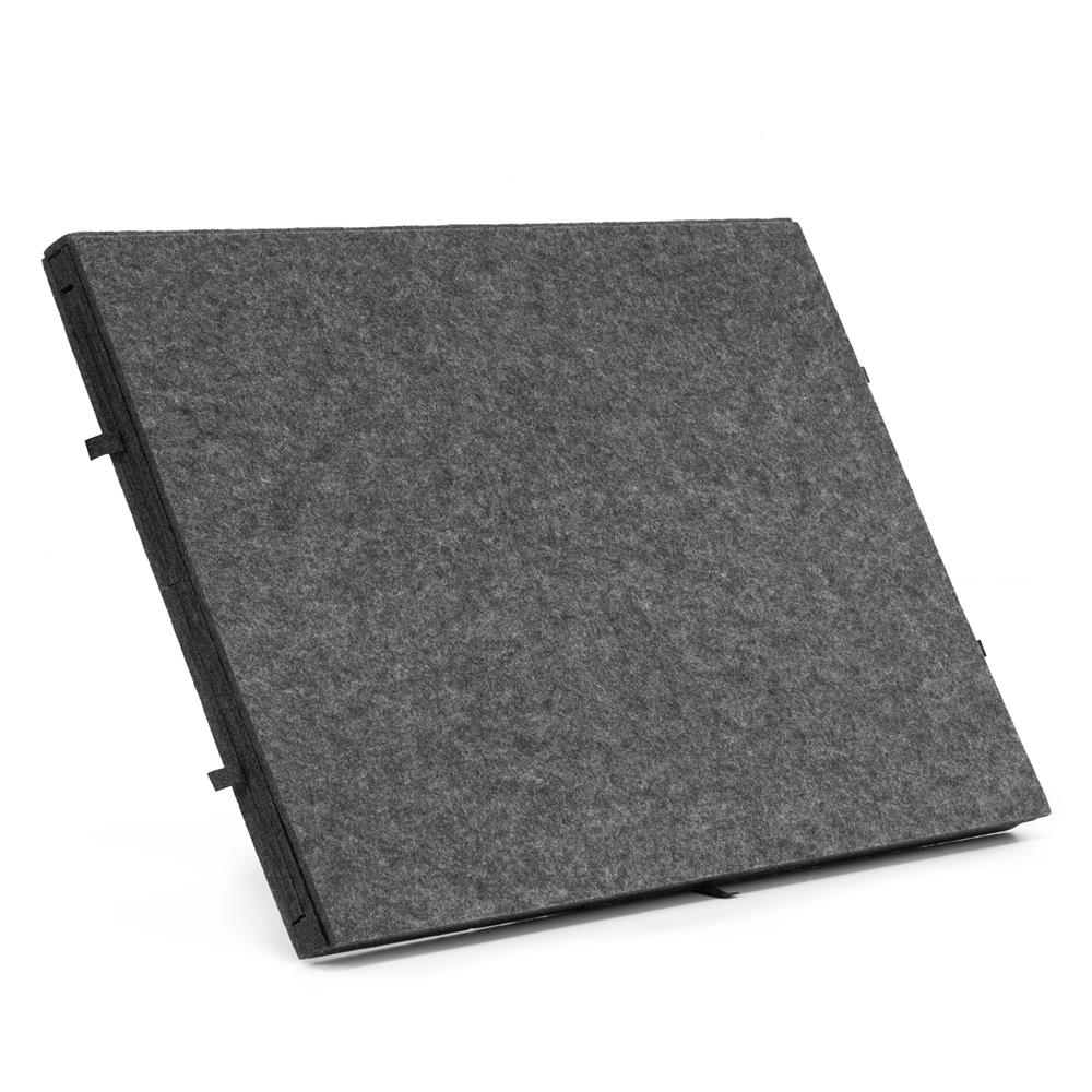 Tabla pentru organizare puzzle cu 6 sertare si capac, pliabila, din fetru, pana la 1500 piese, 77x52 cm, gri - imagine 24