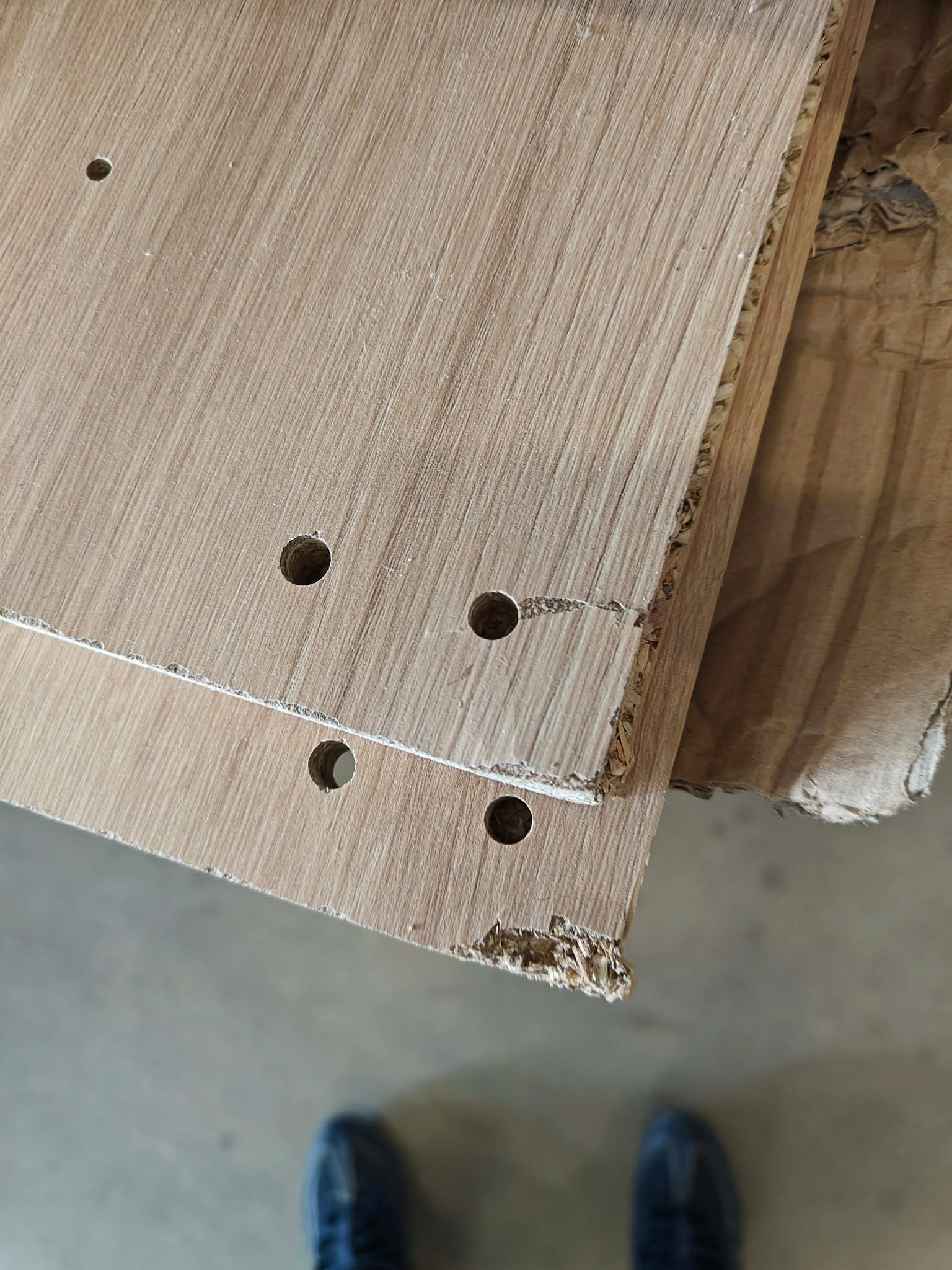 RESIGILAT: Comoda cu 6 sertare, PAL laminat 16 mm, 40x35x109 cm, stejar artisan - imagine 2