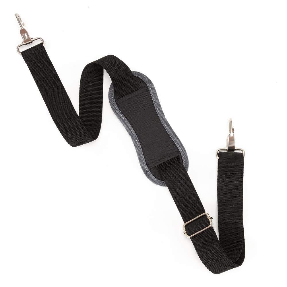 Geanta portabila pentru scule si unelte cu 20 de buzunare pentru organizare, maner metalic cu spuma antiderapanta, margini superioare rigidizate, baza rezistenta din PE, curea de umar reglabila, 41x23x35 cm, negru si gri - imagine 6