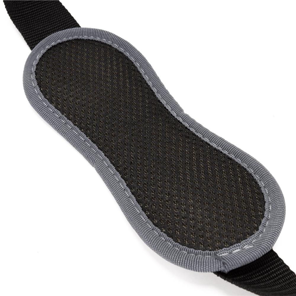 Geanta portabila pentru scule si unelte cu 20 de buzunare pentru organizare, maner metalic cu spuma antiderapanta, margini superioare rigidizate, baza rezistenta din PE, curea de umar reglabila, 41x23x35 cm, negru si gri - imagine 10