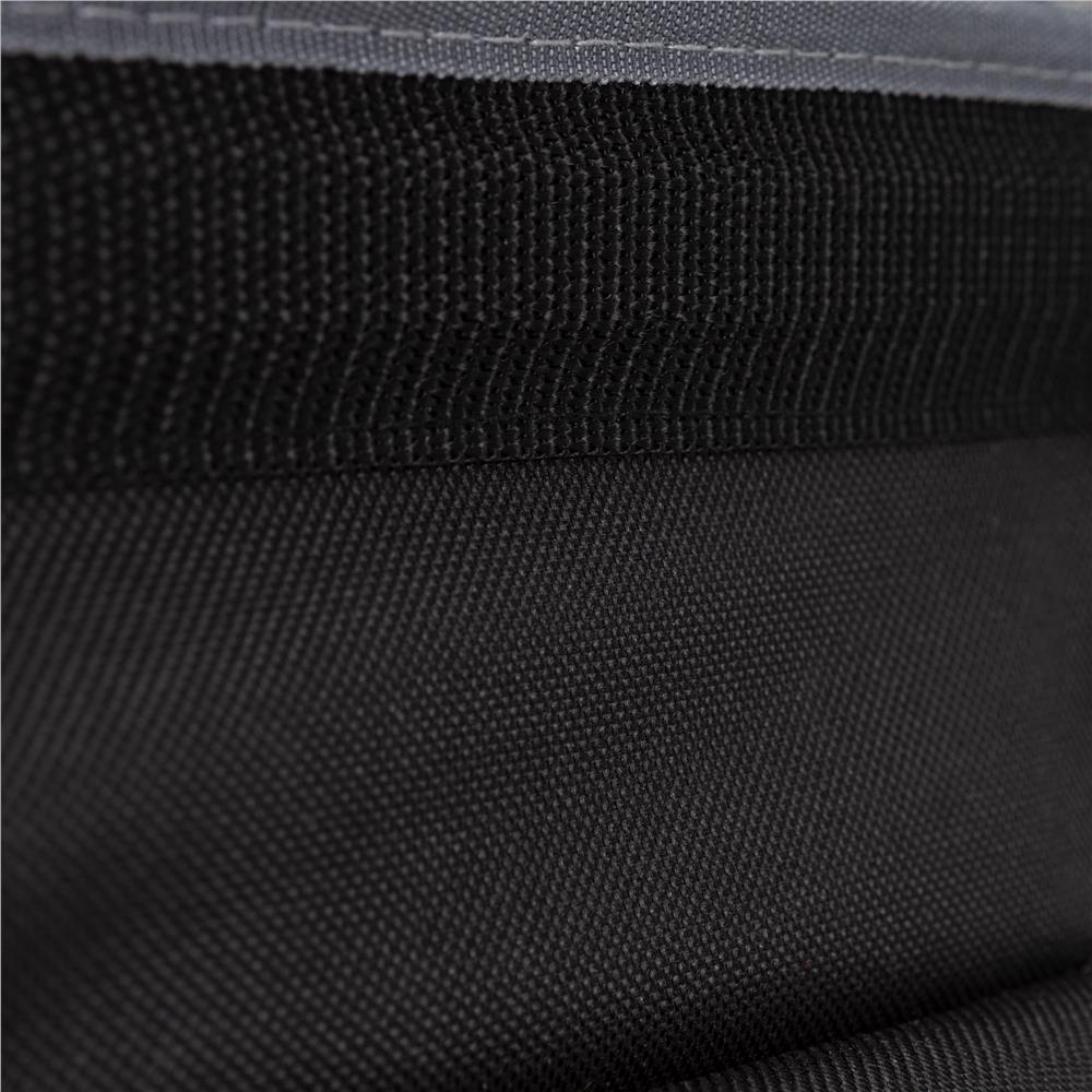 Geanta portabila pentru scule si unelte cu 20 de buzunare pentru organizare, maner metalic cu spuma antiderapanta, margini superioare rigidizate, baza rezistenta din PE, curea de umar reglabila, 41x23x35 cm, negru si gri - imagine 16