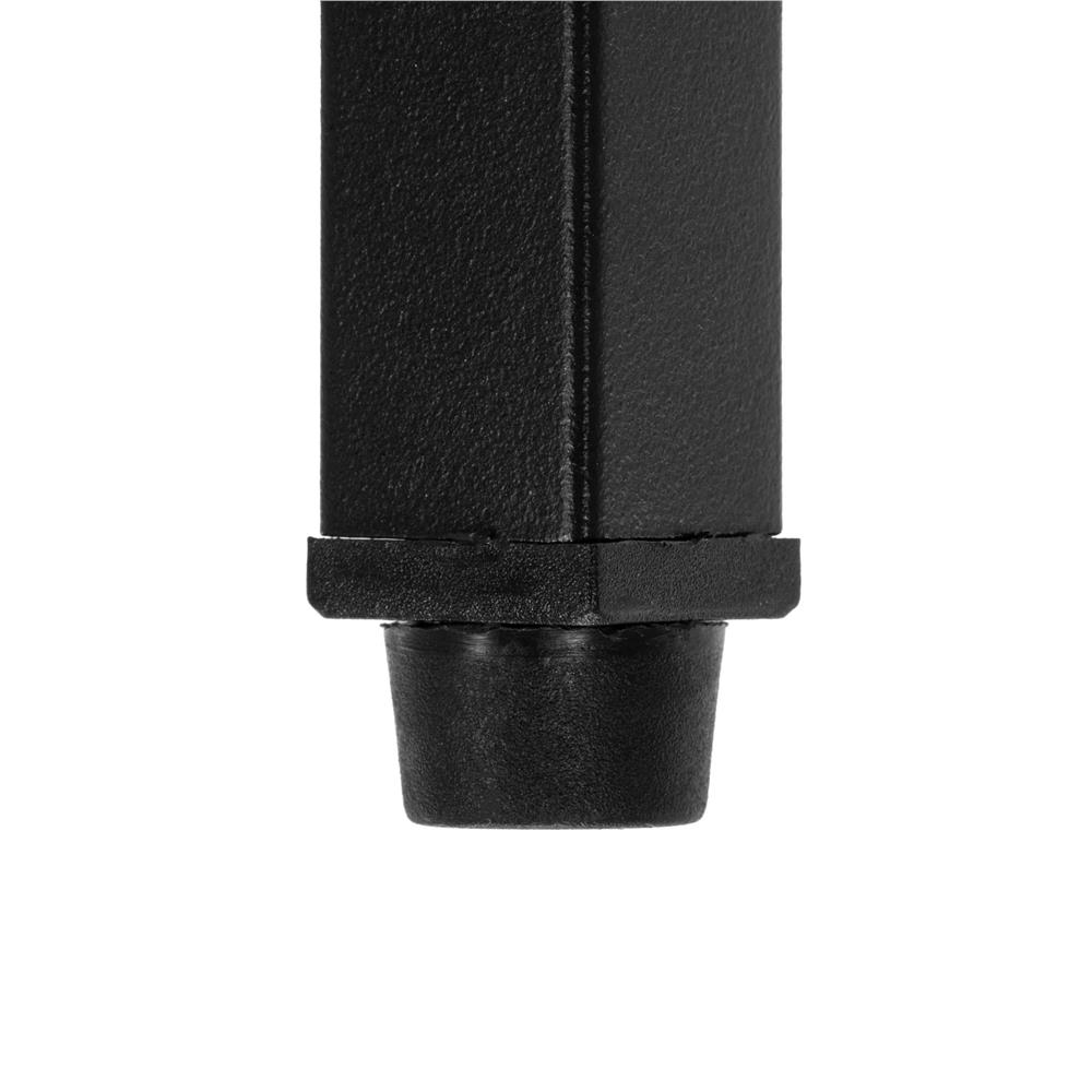 Raft multifunctional cu 2 polite si blat superior pentru depozitare, structura metalica rezistenta din otel si rafturi din MDF, picioare reglabile antiderapante, 63x30x62 cm, negru si maro deschis - imagine 15