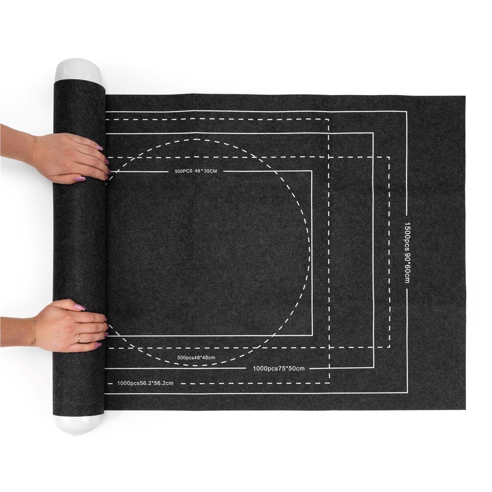 Covoras pentru puzzle de pana la 1500 de piese, cu rola gonflabila pentru pastrarea puzzle-ului inceput, 4 organizatoare pentru sortarea pieselor, pompa si husa de transport incluse, 114x67 cm - imagine 17