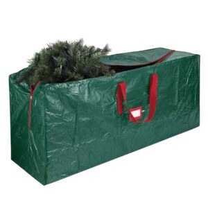 Geanta pentru depozitarea si transportul bradului artificial de pana la 240 cm, material rezistent din PE si PP pentru protectie, fermoar lung pentru acces facil, manere rezistente pentru transport, 122x38x50 cm