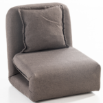 Fotoliu de podea extensibil 3 in 1, transformabil in sezlong pentru relaxare si pat pentru dormit, design multifunctional si compact pentru living sau spatii mici, suprafata de dormit 190x64 cm, gri inchis