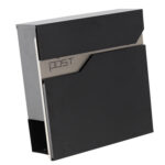 Cutie postala de exterior pentru casa si firma, din otel galvanizat rezistent la coroziune, cu incuietoare cu cheie, finisaj protector cu pulbere si constructie metalica robusta, design compact, 37x37x11 cm