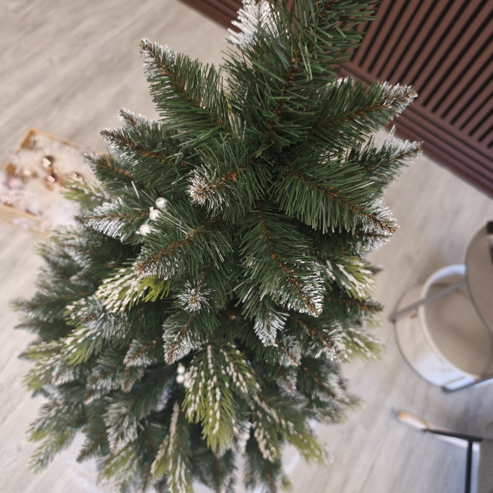 Brad artificial Christmas Deluxe by Sersimo, Diamant, 2D+3D, 150cm - imagine 8