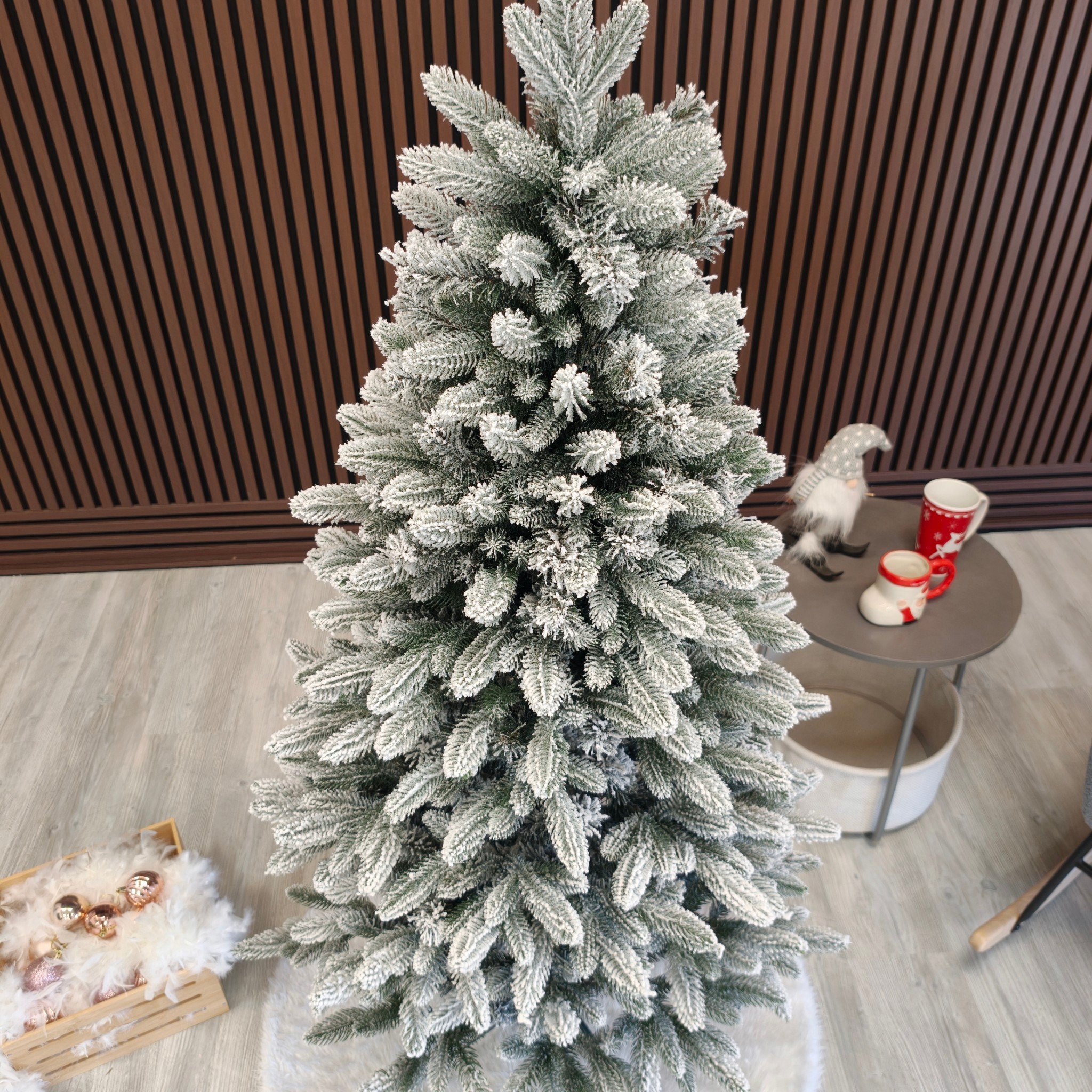Brad artificial Christmas Deluxe by Sersimo, Global nins, mix 2D+3D, 150cm - imagine 8
