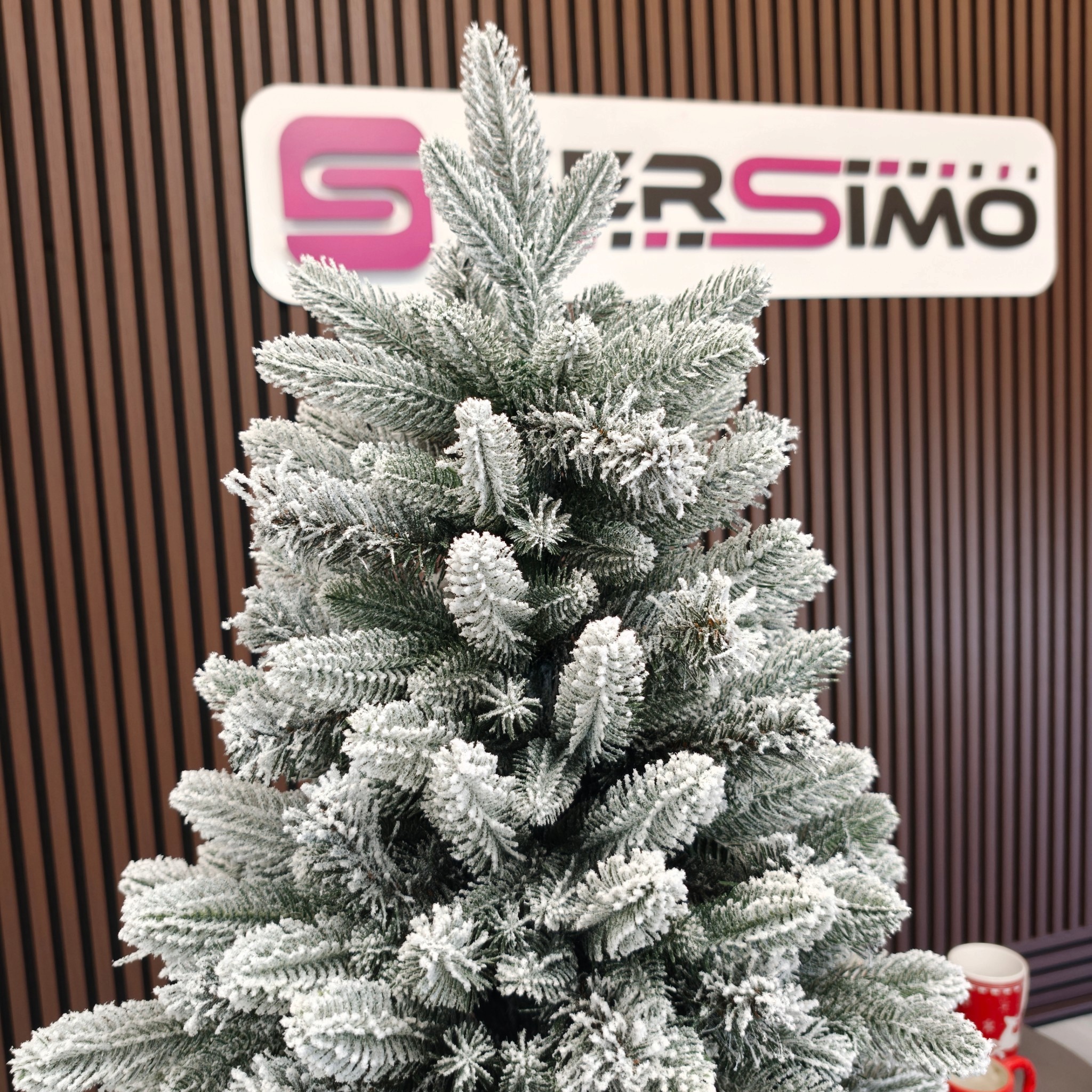 Brad artificial Christmas Deluxe by Sersimo, Global nins, mix 2D+3D, 150cm - imagine 14