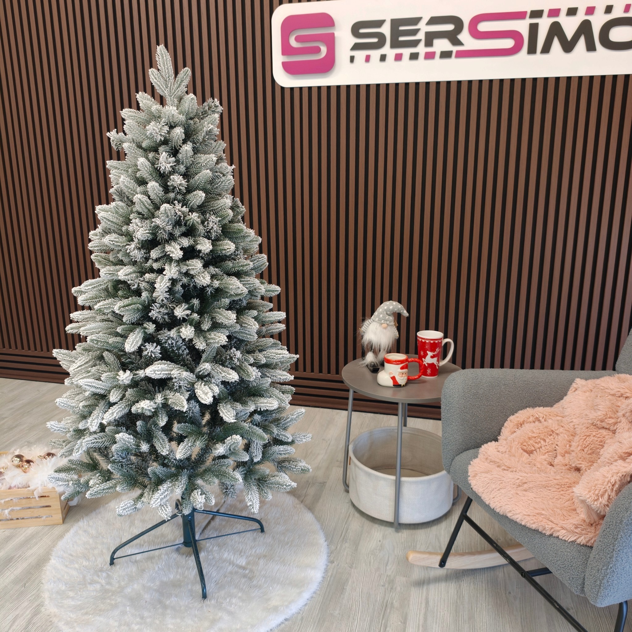 Brad artificial Christmas Deluxe by Sersimo, Global nins, mix 2D+3D, 150cm - imagine 12