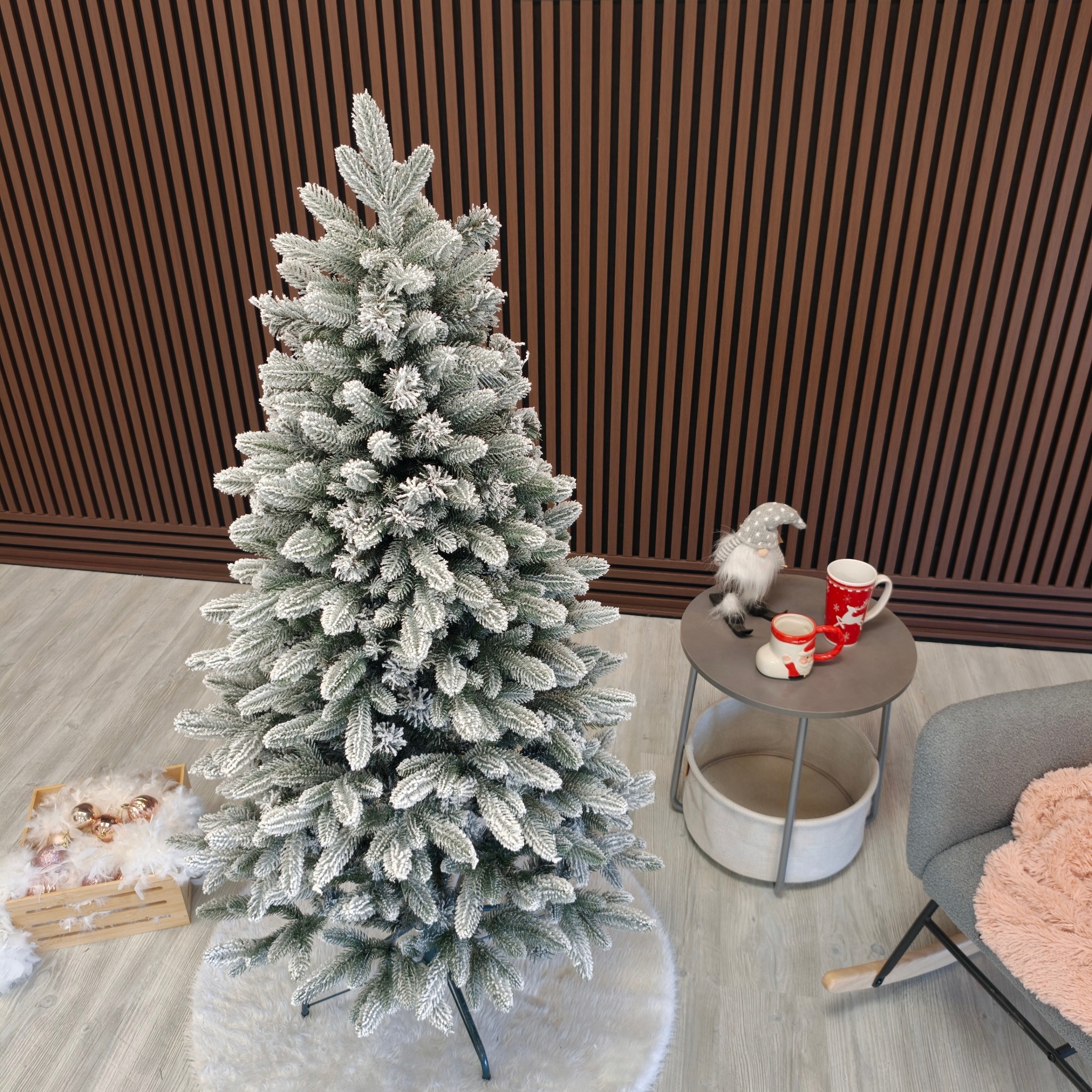 Brad artificial Christmas Deluxe by Sersimo, Global nins, mix 2D+3D, 150cm - imagine 21