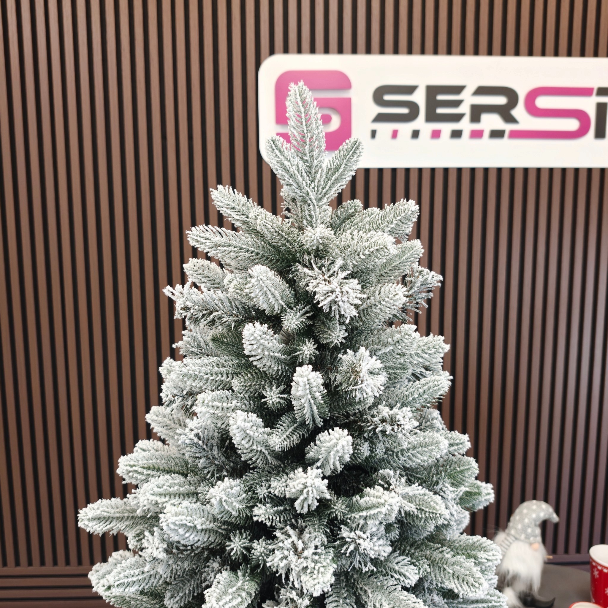 Brad artificial Christmas Deluxe by Sersimo, Global nins, mix 2D+3D, 150cm - imagine 4