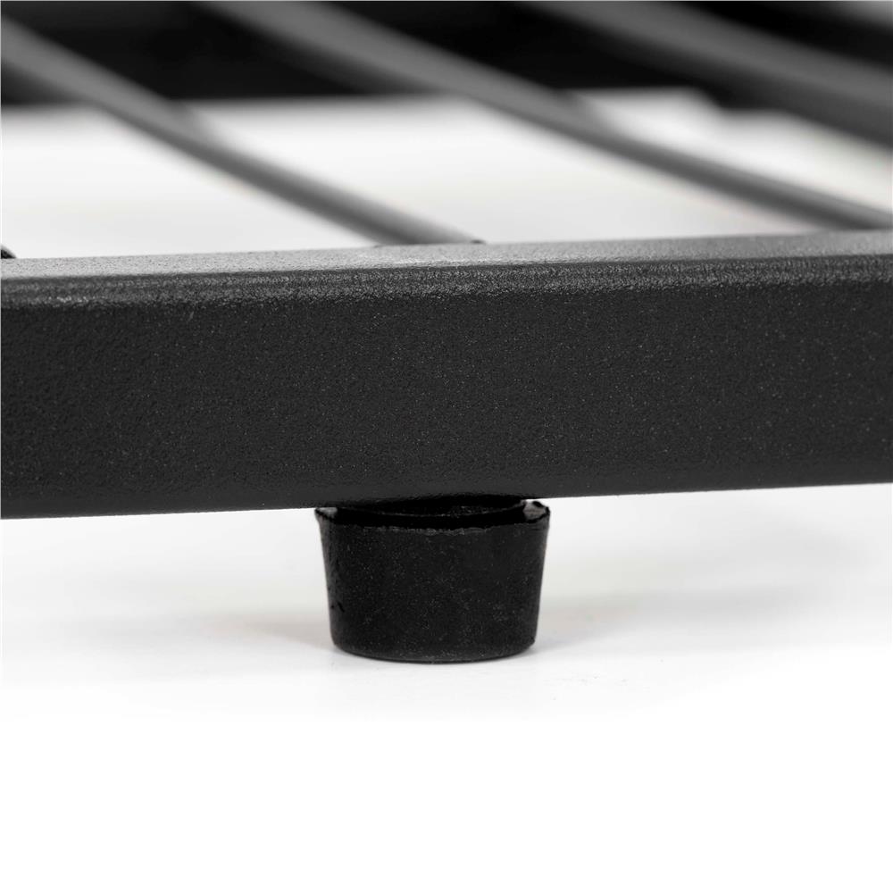 Suport metalic pentru flori si plante cu 5 rafturi si 7 locuri pentru ghivece, structura rezistenta din otel, maxim 30 kg, pentru living, balcon sau terasa acoperita, 70x23x79 cm, negru - imagine 15