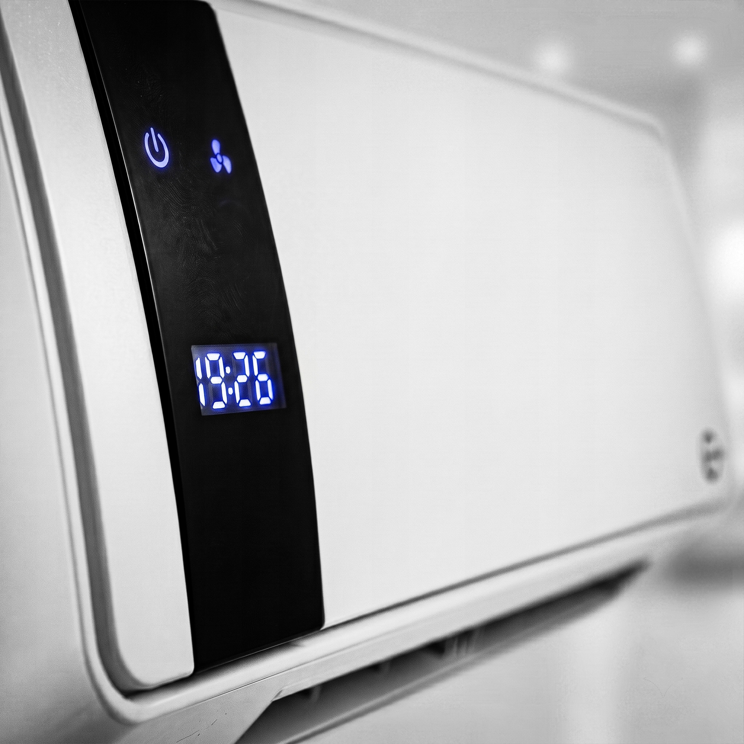 Aeroterma electrica de perete cu element ceramic PTC, putere reglabila 1000 W si 2000 W, 3 moduri functionare pentru ventilatie si incalzire, afisaj LED si telecomanda, programator si temporizator, 50x14x19 cm - imagine 4
