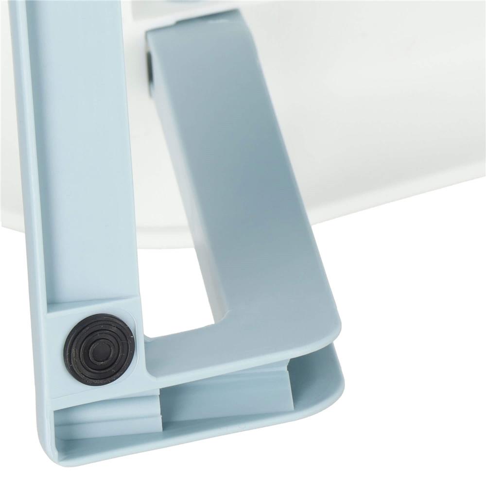Cadita de baie pliabila pentru bebelusi si copii, sistem de siguranta impotriva plierii accidentale, dop de scurgere, sarcina maxima 30 kg, material plastic si silicon, 85x53x20 cm, alb - imagine 13