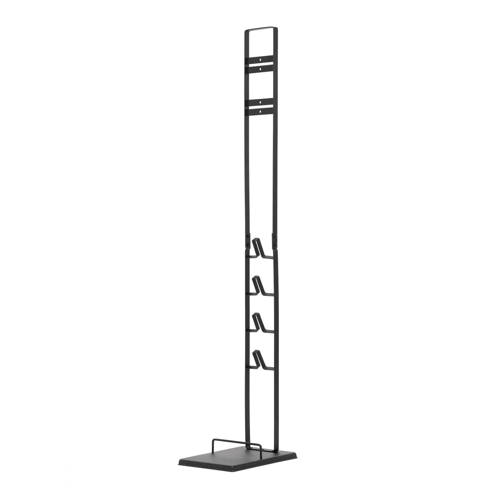 Suport universal pentru aspirator vertical si accesorii, structura metalica din otel, montaj independent pe podea fara gaurirea peretelui, design compact pentru depozitarea aspiratorului, 28x22x127 cm, negru - imagine 15