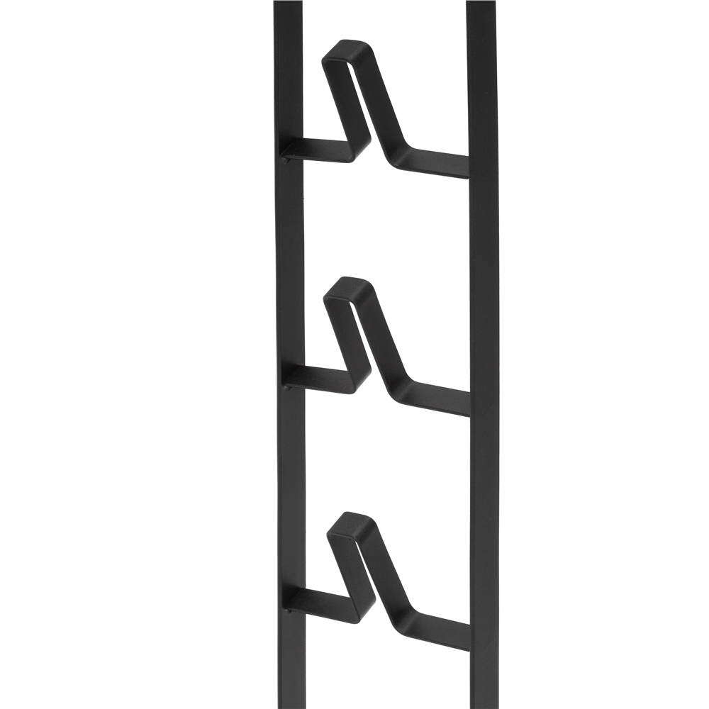 Suport universal pentru aspirator vertical si accesorii, structura metalica din otel, montaj independent pe podea fara gaurirea peretelui, design compact pentru depozitarea aspiratorului, 28x22x127 cm, negru - imagine 18