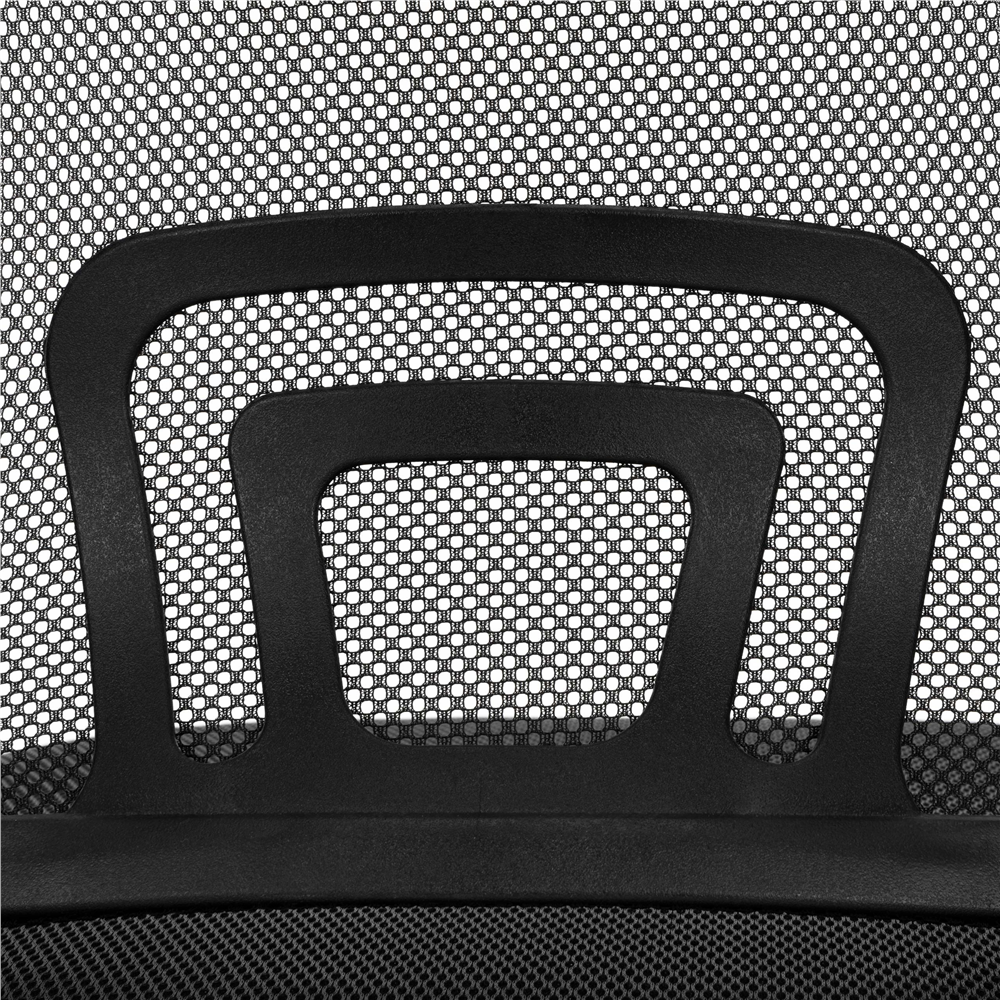 Scaun de birou ergonomic cu spatar din plasa mesh respirabila, sezut tapitat cu burete moale, cotiere pentru sustinere, baza metalica stabila cu 5 roti pivotante, maxim 100 kg, 60x44x83-93 cm, negru - imagine 18