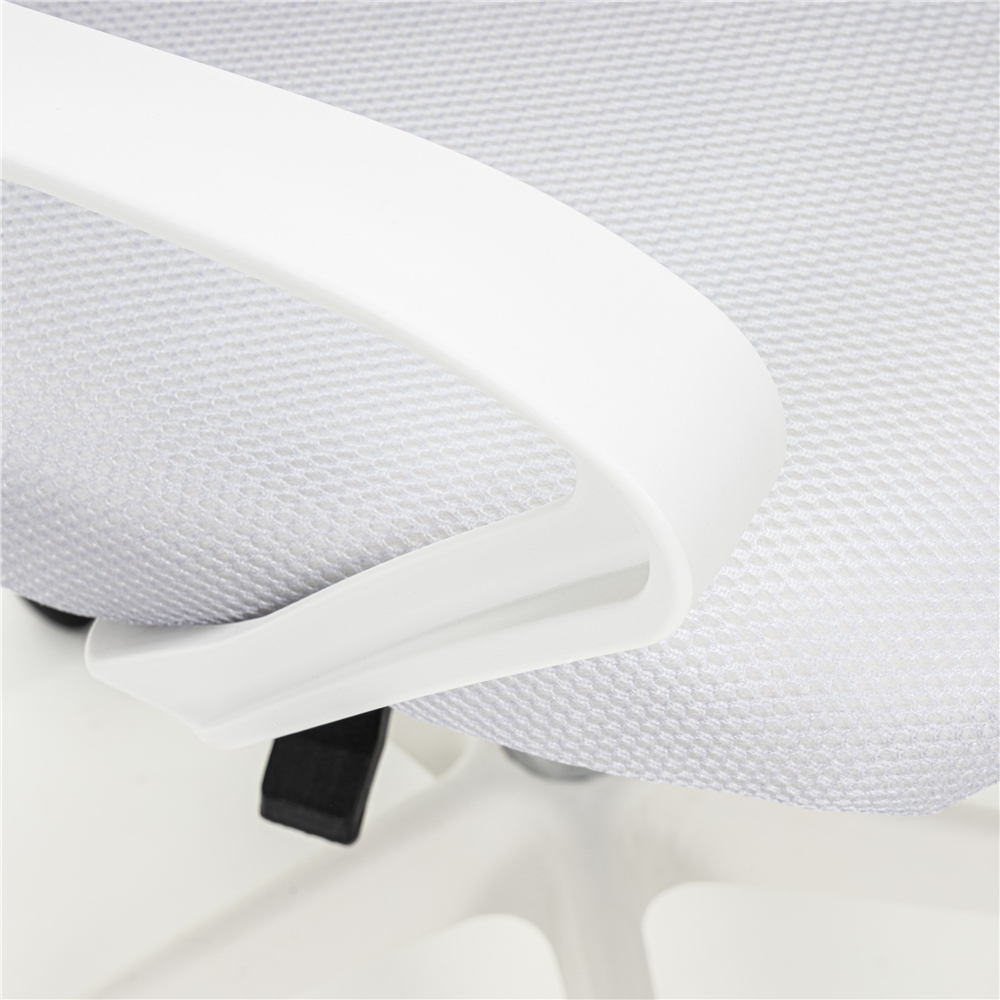 Scaun de birou ergonomic cu spatar din plasa mesh respirabila, sezut tapitat cu burete moale, cotiere pentru sustinere, baza metalica stabila cu 5 roti pivotante, maxim 100 kg, 60x44x83-93 cm, gri - imagine 17