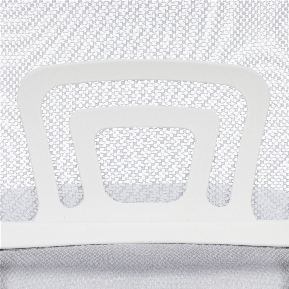 Scaun de birou ergonomic cu spatar din plasa mesh respirabila, sezut tapitat cu burete moale, cotiere pentru sustinere, baza metalica stabila cu 5 roti pivotante, maxim 100 kg, 60x44x83-93 cm, gri - imagine 19