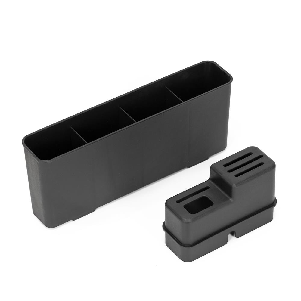 Uscator de vase cu 2 niveluri pentru farfurii, pahare si tacamuri, sistem de scurgere a apei rotativ cu evacuare reglabila, tava de colectare a apei, structura metalica, 42x30x31 cm, negru - imagine 9
