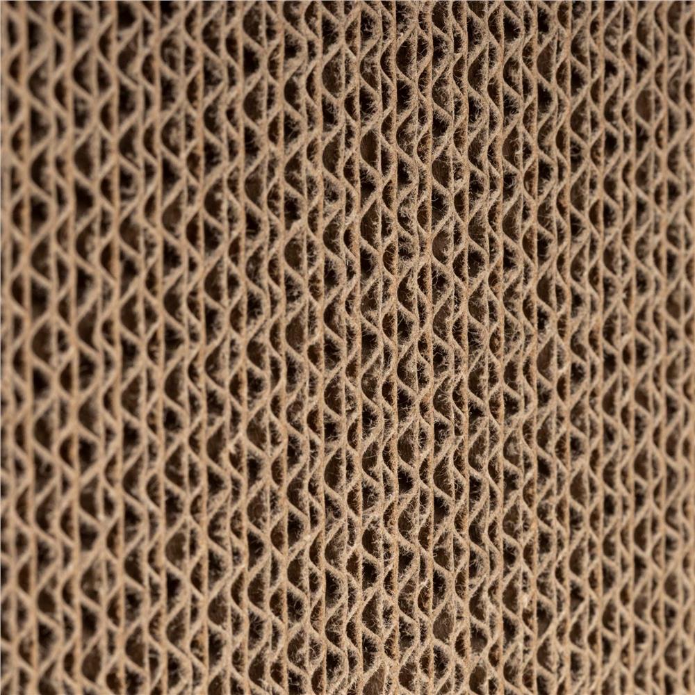 Ansamblu de joaca pentru pisici 2 in 1, cu suprafata de zgariat din carton ondulat, culcus detasabil si ascunzatoare pentru odihna, platforma superioara de relaxare, structura MDF, 56x28x30 cm, maro - imagine 11