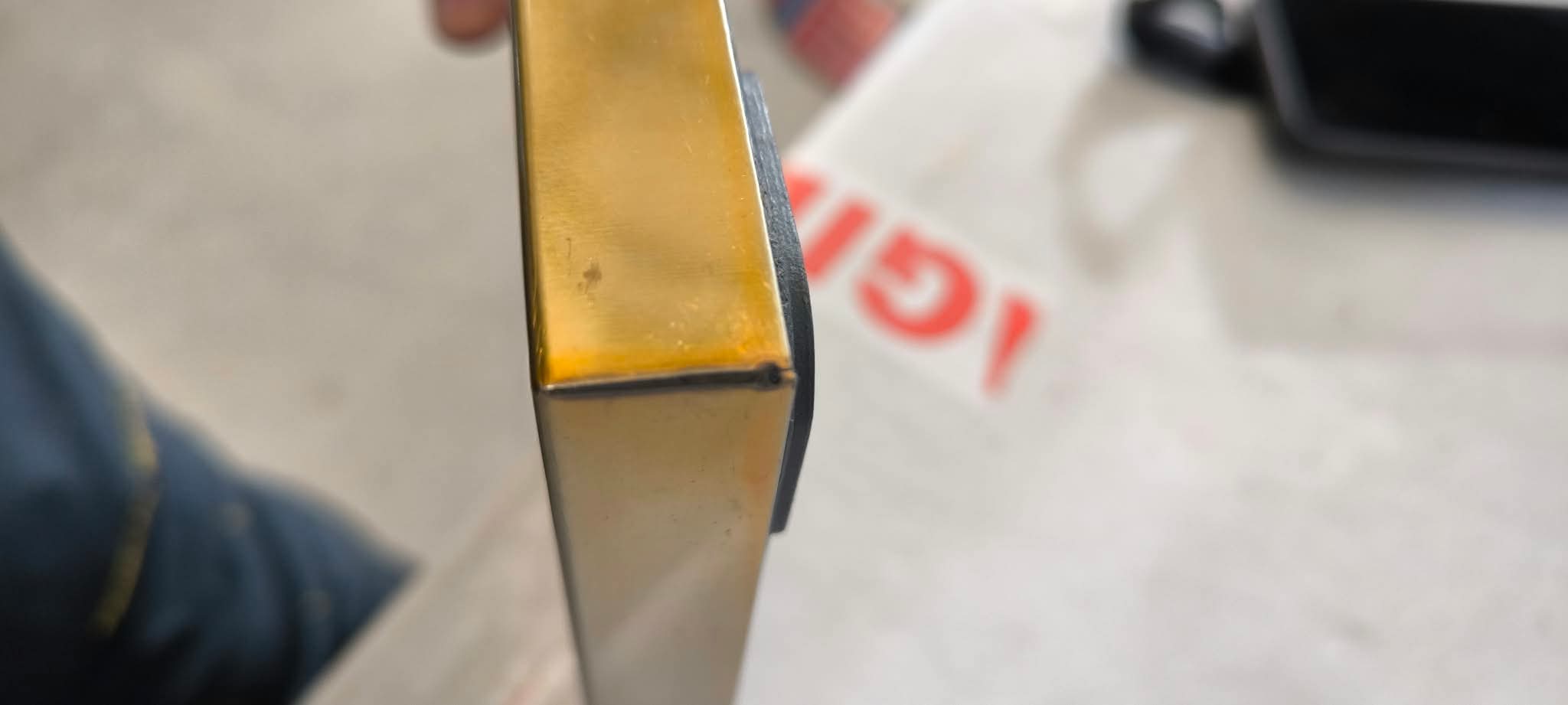 RESIGILAT: Suport cuier pentru prosoape cu 3 brate, inaltime 86cm, auriu lucios - imagine 3