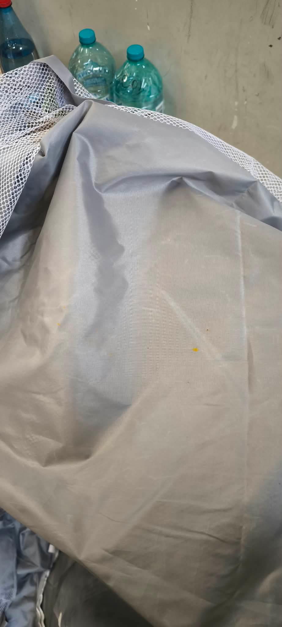 RESIGILAT: Tarc loc de joaca XXL pentru copii sau bebe, material textil, gri, 230x122x62 cm - imagine 5